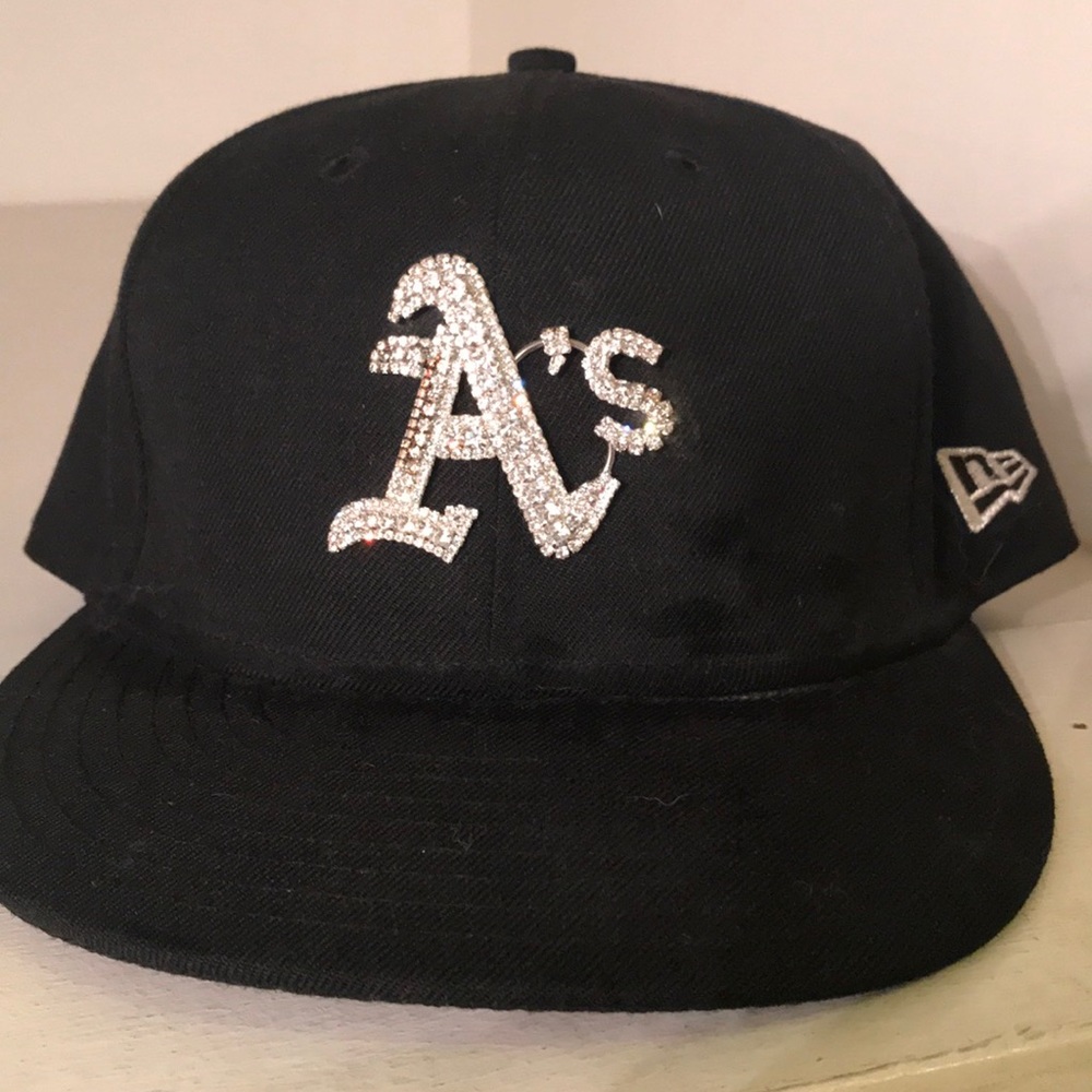 Swarovski crystal encrusted Oakland As 59fifty